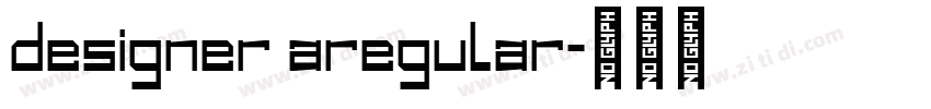 designer aregular字体转换